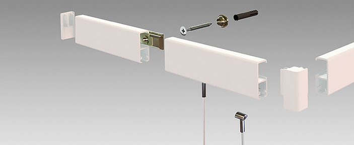 Clip Rail Extra - Wall System
