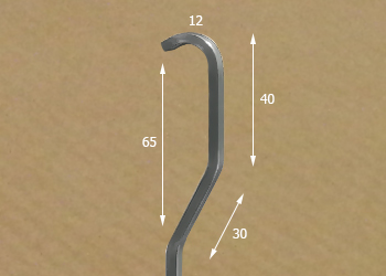 Crook Rod, Dimensions