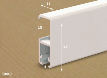 Clip Rail Extra, Dimensions