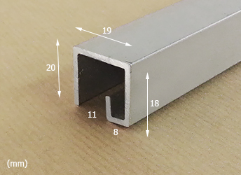 P Rail - Ceiling System, Dimensions