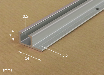 U Rail - Ceiling System, Dimensions (mm)